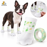 Chaussures jetables pour chien, bottes imperméables en tissu non tissé avec antidérapant et protection pour les pattes, pour chiens de petite et moyenne taille