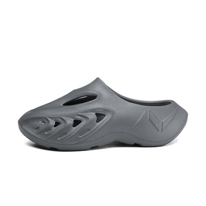 Men's Summer Soft Soled Comfortable <b>Clogs</b> Thick Sole Non Slip Outdoor Home Wear White Black Dark Gray Slip On Shoes - Product Image 5
