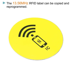 13.56MHz thông minh F08 NFC vòng kiểm soát truy cập RFID chip Mini <span class=keywords><strong>PVC</strong></span> IC tag Sticker 13.56MHz tag - Product Image 4