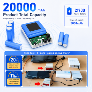WGPミニUps電源バックアップリチウム電池付き25w 20000mahミニUps 5v 9v <span class=keywords><strong>12v</strong></span> UpsミニWifiルーターとモデム用 - Product Image 3