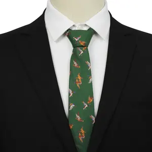 도매 최신 디자인 좋은 품질 남자의 브랜드 이름 플로리다 폴리 에스터 넥타이 정저우 사용자 정의 로고 넥타이