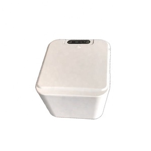 smart garbage bin touchless small desk dustbin sensor automatic cheap electric mini table plastic induction white car trash can