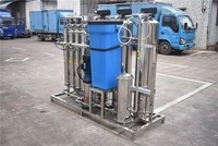 Machine de traitement d'eau potable en acier inoxydable 1000 litres par heure, usine de purification RO, cuve sous pression PLC, certifiée CE