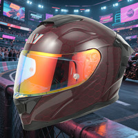Casques de moto en fibre de carbone intégraux unisexes modulaires avec visière double Revo certifiés ECE auto-fumigènerants toutes saisons pour le motocross