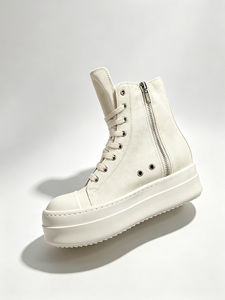 Trendy High Top <b>Canvas</b> <b>Sneakers</b> Chunky Platform Street Fashion Footwear - Product Image 4