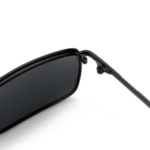 Lunettes de soleil carrées en métal gris Jack, monture intégrale, verres polarisés UV400 TAC, unisexe, mode adulte 3058 - Product Image 1