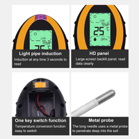 Testeur de sol portable 3 en 1 au prix d'usine, humidité, humidité du sol, pH, testeur de pH du sol