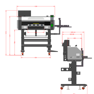 Imprimantes DTF A1 42cm 45cm neuves 2023, imprimantes à jet d'encre DTF <span class=keywords><strong>A2</strong></span>, machine d'impression, secoueur de poudre et sécheuse 2 en 1, imprimante DTF grand <span class=keywords><strong>format</strong></span> - Product Image 6