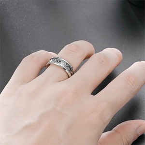 Rueda dentada Steampunk gótica para hombre, anillo de acero inoxidable, rueda dentada mecánica, anillo de fibra de carbono - Product Image 5