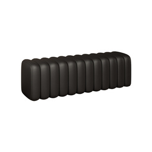 Entryway Storage Stool Black Leather Modern Design <b>Shoe</b> <b>Rack</b> <b>Bench</b> For Bedroom Living Room Fitting Room Seating - Product Image 5