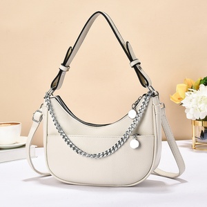 Dumplings 2025 Summer New Arrival Lightweight PU Leather Zipper Chain <b>Strap</b> Crossbody Single-<b>Shoulder</b> Bag Casual Women's - Product Image 3