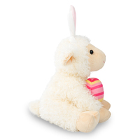 Boneka Domba Telur Paskah ODM OEM Kustom, Mainan Plush Super Lembut, Selimut Bordir, Realistis, Edukatif, Isi Kapas PP, Unisex