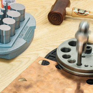 Durston-Juego de corte de disco de metal profesional, punzón redondo de lujo, cortador de disco de 10 piezas, 3-32mm, con bandeja de almacenamiento para la fabricación de joyas - Product Image 2