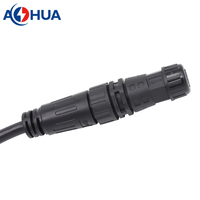 Connecteur de câble mâle-femelle étanche de fil d'alimentation d'IP67 M20 2pin pour le conducteur extérieur