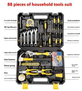 Ensemble d'<span class=keywords><strong>outils</strong></span> complet professionnel de 108 pièces pour la menuiserie, la réparation automobile et l'entretien <span class=keywords><strong>à</strong></span> domicile, avec valise en plastique OEM - Product Image 3