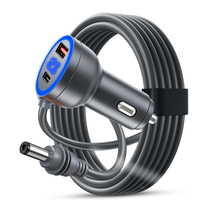 Cable de Carga para Coche Starlink Mini de 12-24V con Encendedor de Cigarrillos, 3M, Impermeable, PD35W, USB-C/USB-A, Carga Rápida, Pantalla Digital
