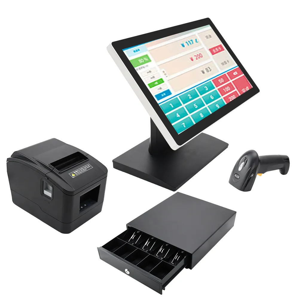 Retail Windows or android raspberry pi skimmere epos pos system touch screen 15.6 inch