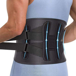 Double Pull <b>Back</b> <b>Brace</b> Compression Lumbar Support Belt Lower <b>Back</b> Pain Relief - Product Image 1