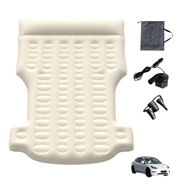 Anjuny Inflatable Tesla SUV Portable Outdoor Camping Travel Durable Memory Foam Car Bed Pad Model Y Mattress
