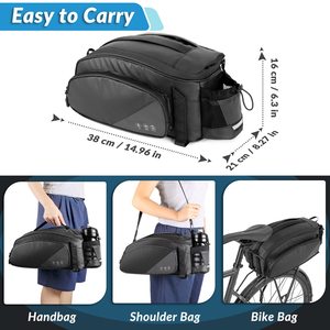 Muestra Gratuita de Bolsa de Alforjas para Bicicleta, Moderna, con Cierre, Ligera, Gran Capacidad, Portátil, Profesional, para Exteriores - Product Image 4