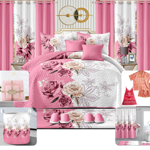 Juego de Dormitorio de Lujo con Cortinas Cubrecamas y Sábanas de Alta Calidad para el Hogar, de Haití, <span class=keywords><strong>Florida</strong></span> y República Dominicana - Product Image 3