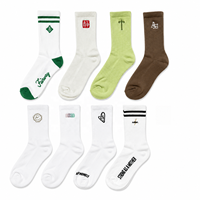 Chaussettes de sport personnalisées blanches avec semelle en tissu éponge professionnelle, chaussettes de sport en tissu éponge personnalisées