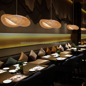 Tela colgante multicapa de bambú de ratán Natural hecha a mano, decoración japonesa para el hogar, directo de fábrica para chino minimalista - Product Image 1