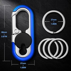 <b>Car</b> Keychains Personalized <b>Car</b> Keychain for Men Women Heavy Duty Metal Anti Loss <b>Key</b> <b>Chain</b> Clips and Rings Llaveros De Hombre - Product Image 5