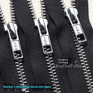 Pour YKK No.5 blanc laiton métal fermé queue fermeture éclair pour vêtements sacs chaussures bottes autres accessoires - Product Image 3