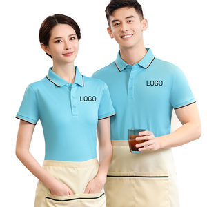 เสื้อโปโลสีดำลายทางแบรนด์ดัง คอปกสีแดง ผสมผ้ายืด 10% โพลีเอสเตอร์ 90% สำหรับผู้ชาย ดีไซน์สีสันสวยงาม - Product Image 1