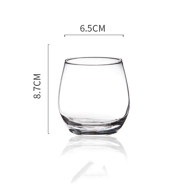 coffee Manufacture Heat Resistant Custom Glassware l Single Wall Glass Cup