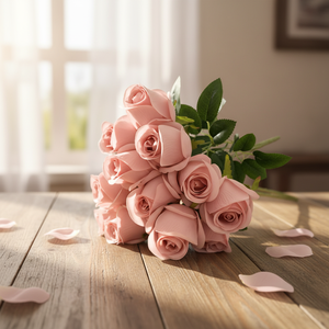 Fiori Artificiali in Seta per Decorazioni, Centrotavola per Matrimoni, Boccioli di Rosa Effetto Naturale per Natale e Capodanno Cinese - Product Image 1