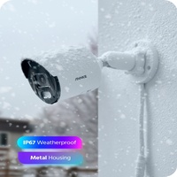 ANNKE 4MP Super HD Network Surveillance Camera with Microphone Outdoor IP67 Waterproof Full Color Night Vision Security Camera