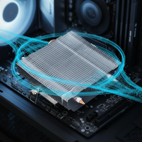 Enfriador de Aire para CPU Xunzhan, Tubos de Calor de Cobre Puro, Disipador de Calor Silencioso de Alta Eficiencia para Sistemas Intel LGA 115X/1200/AMD AM4