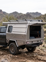 Bâche de benne en alliage d'aluminium pour pick-up, couverture de benne étanche et verrouillable pour camping en tout-terrain