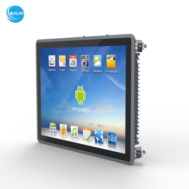 Fanless 15 Inch IP65 Waterproof 9-36V Aluminum Alloy Embedded IPC Control Screen Panel VESA Mount Industrial All-in-One PC Stock