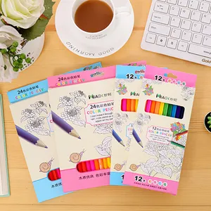 Wholesale Cartoon Children Students Hand Painting Coloring Pen Color 12 24 36 Color Pencil