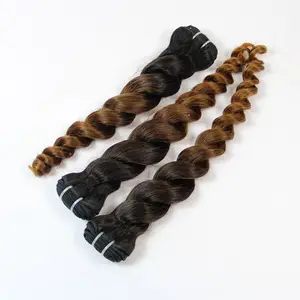 High quality ombre color Malaysian human hair spring curl virgin perm hair for wholesale!!