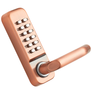 Serrure de mot de passe mécanique en alliage de zinc bouton étanche sans clé serrure de mot de passe numérique porte d'entrée porte en bois serrure domestique - Product Image 4