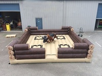 Jeux mécaniques gonflables sur mesure Rodeo Ride Bull videur, licorne gonflable taureau tour