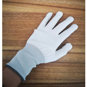 Gants de travail en nylon QL, 13 points de couture, SML, respirants, pour l'usine et la transformation alimentaire - Product Image 4