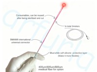 Poignée de lipolyse adaptée aux fibres de 200-600μm, comprenant 5 canules