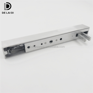 مقبض باب منزلق من الألومنيوم مثبت على السطح مع قفل ومحرك انزلاق - Product Image 4