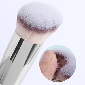Pinceles básicos <span class=keywords><strong>de</strong></span> <span class=keywords><strong>maquillaje</strong></span> corrector para base facial, piel sintética suave inclinada, redonda, suave, contorneado, pinceles cosméticos - Product Image 4