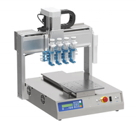 Robot applicateur de colle à 3 axes et 4 points pour bureau, avec contrôleur programmable, pour colle thermofusible, UV et époxy