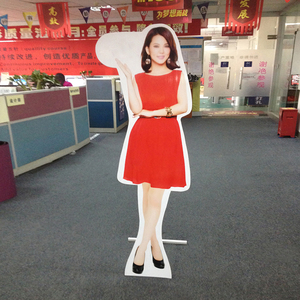 Cuộc Sống Kích Thước 3D In Ấn Hình Con Người Có Thể Gập Lại Chết Cắt Standee, Pop Gấp Tông Giấy Standee Bảng Hiển Thị Giáng Sinh Vui Vẻ - Product Image 2