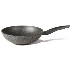 Wok antiadherente de aluminio con 1 asa (28cm) MINERALIA Gris BS7932829101 - Product Image 1