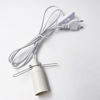 Douille E14 avec cordon de 1,8 m, interrupteur et prise, options EU, UK, AU, CN pour suspension DIY