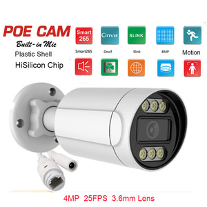 4MP 25FPS Hisilicon çip IP67 POE plastik Bullet IP kamera - Product Image 3