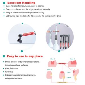 दंत मिश्रित 4 जी/बॉक्स दंत भरने समग्र सार्वभौमिक प्रकाश उपचार - Product Image 4